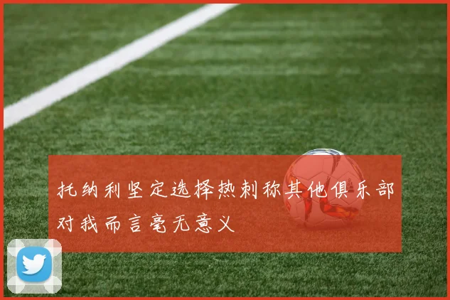 托纳利坚定选择热刺称其他俱乐部对我而言毫无意义